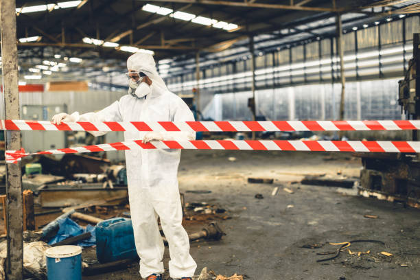 Professional Hoarding Cleanup technician working in Woodbury, NY